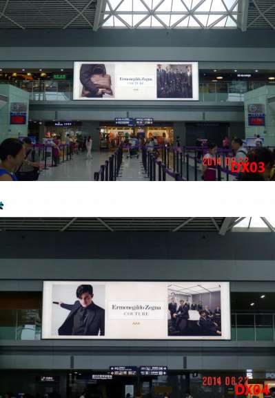 成都双流国际机场T2航站楼CD-DX03、CD-DX04广告媒体
